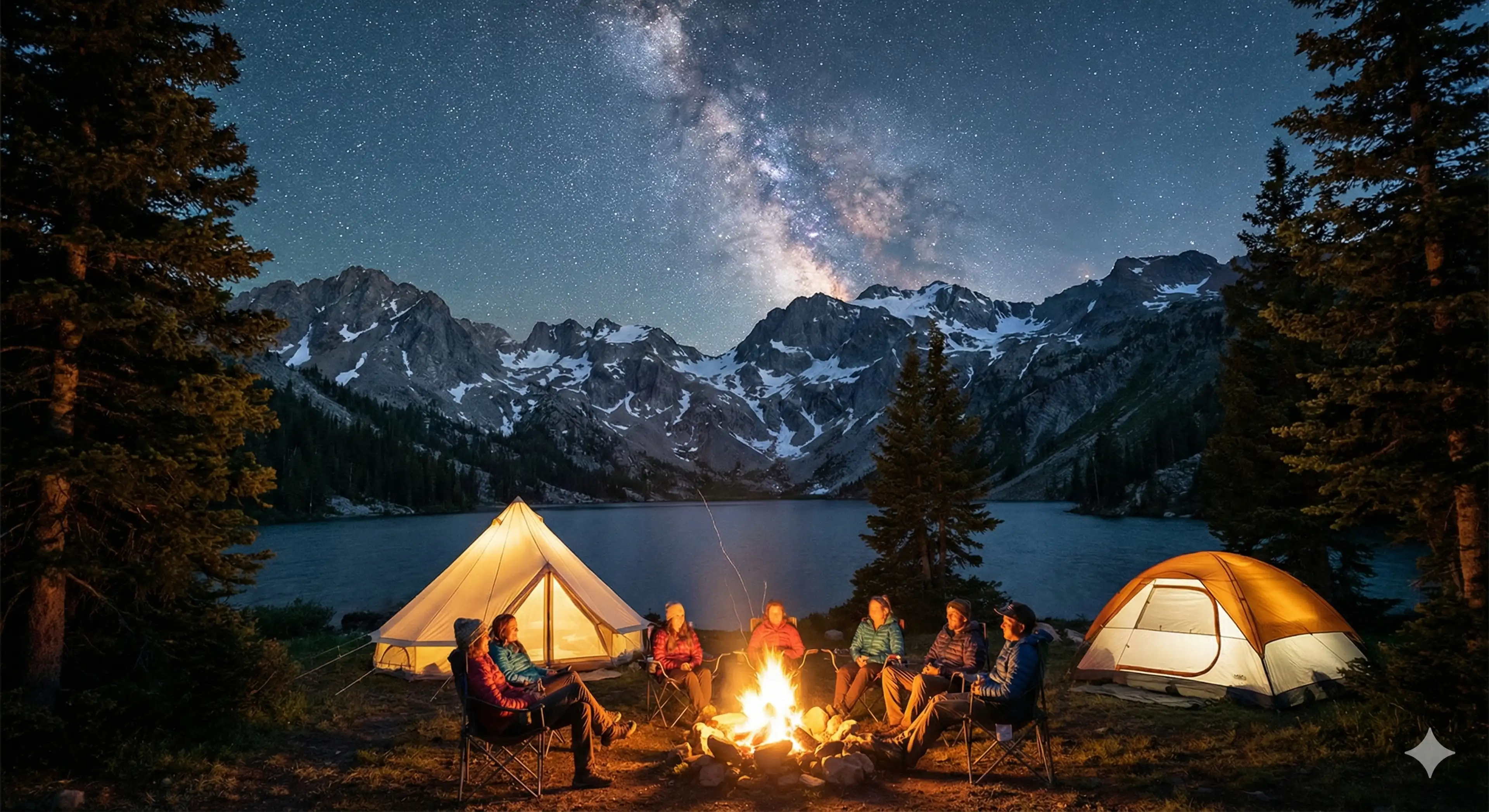 Camping background